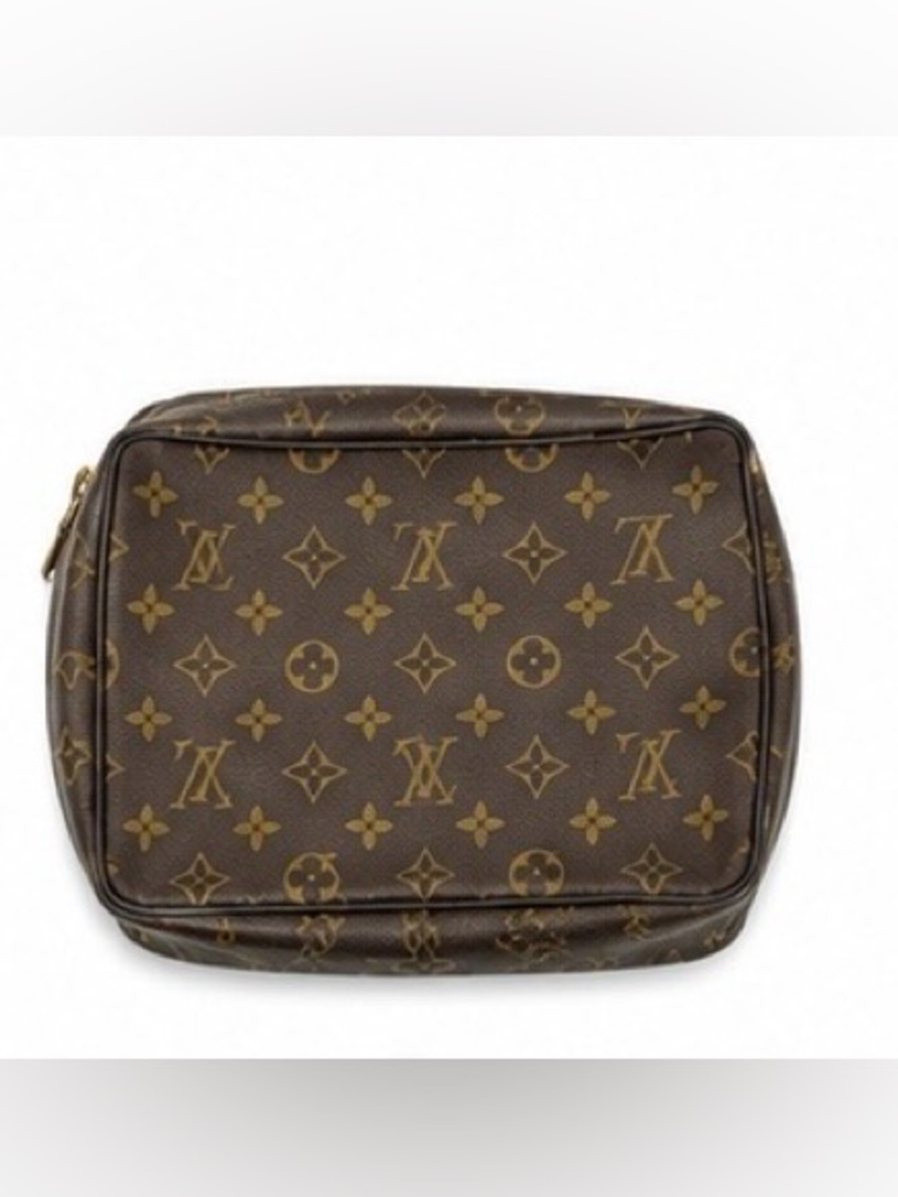 Louis Vuitton Monogram Canvas Toiletry Bag in Brown and Gold